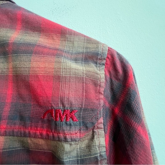 Mountain Hardwear Shirt Mens Spalding Red Plaid Button Down Long Sleeve Gorpcore - Picture 10 of 15